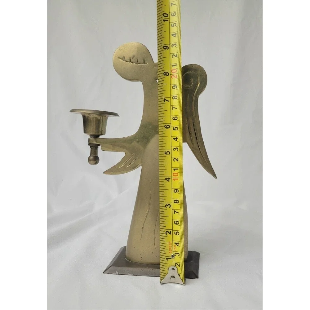 Vintage Brass Angel Candle‎ Holder / Akincilar Imports Candelabra